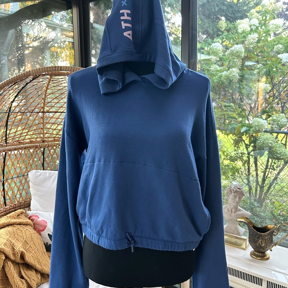 XXL Athleta Girl Blue Sweatshirt Hoodie with Drawstring Waist
